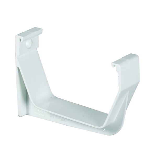 Amerimax Home Products Amerimax 3.25 in. H X 1.125 in. W X 5.75 in. L White Vinyl U Exterior Hook Bracket T0519 - main